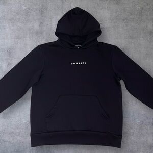 Men's Sonneti Black/White Logo Hoodie Size XXS